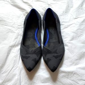 Grey Camo Rothy's Point Flats Size 8.5